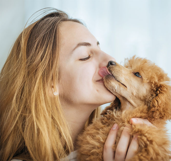 Woman with dog